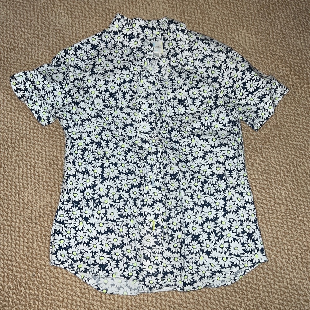 Boys J Crew button down floral shirt